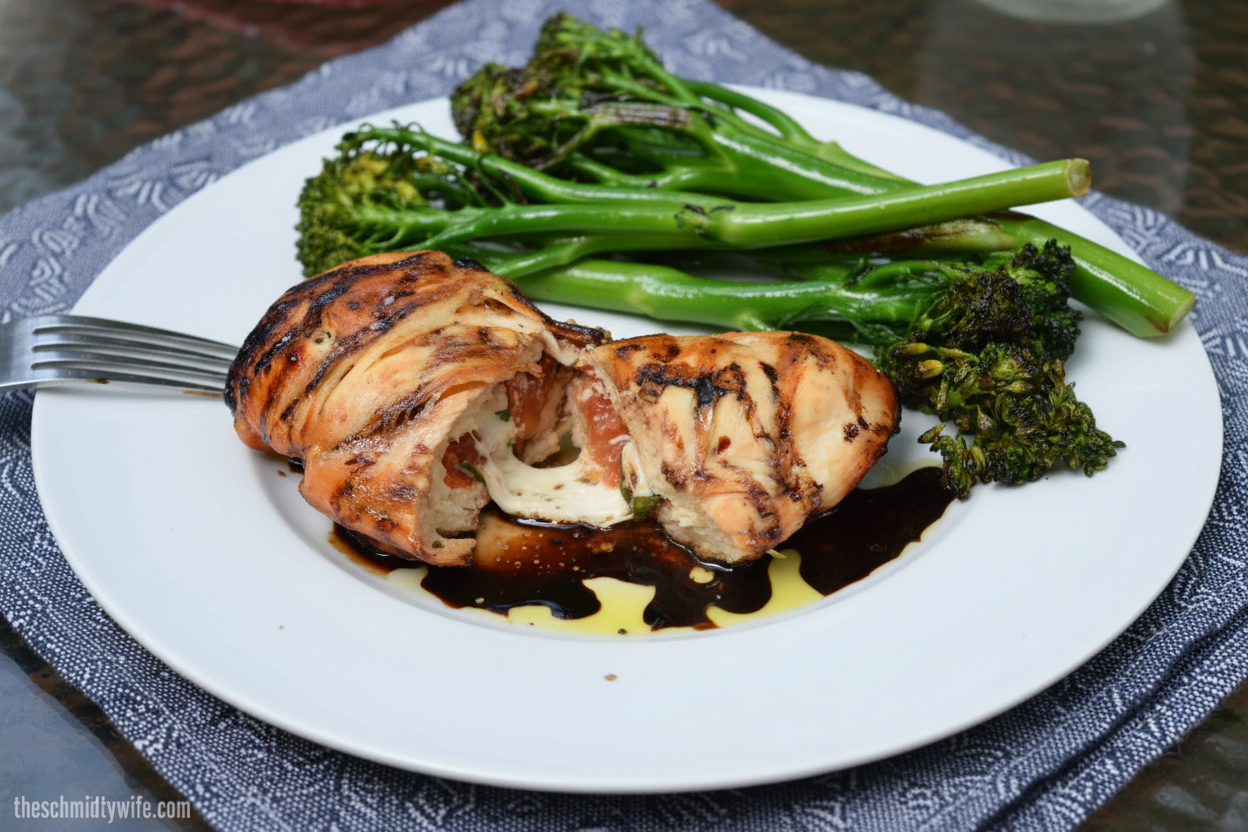 Grilled & Stuffed Caprese Chicken - The Schmidty Wife