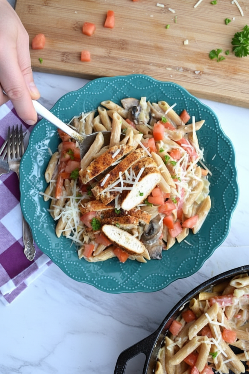 Healthier Cajun Chicken Pasta - The Schmidty Wife