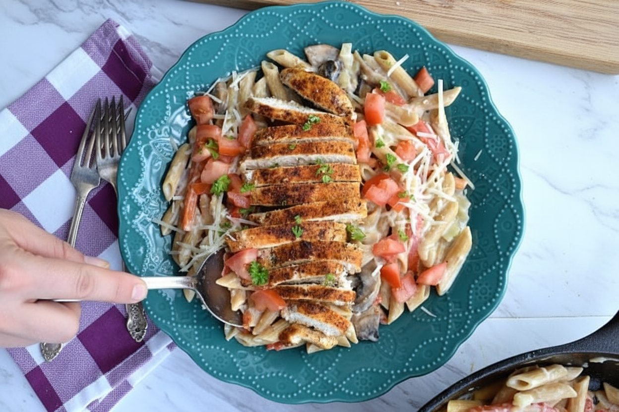 Healthier Cajun Chicken Pasta Recipe
