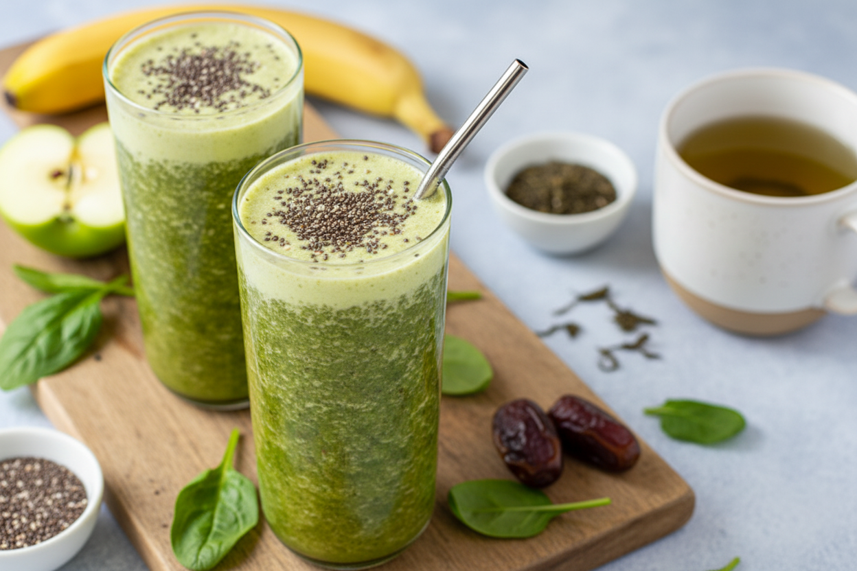 Healthy Energizing Green Smoothie - The Schmidty Wife