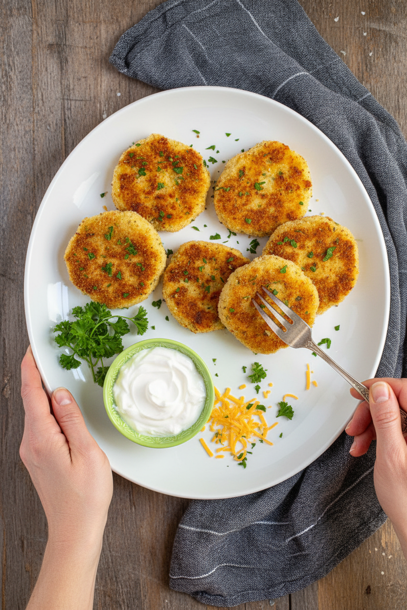 Leftover Mashed Potato Cakes - The Schmidty Wife