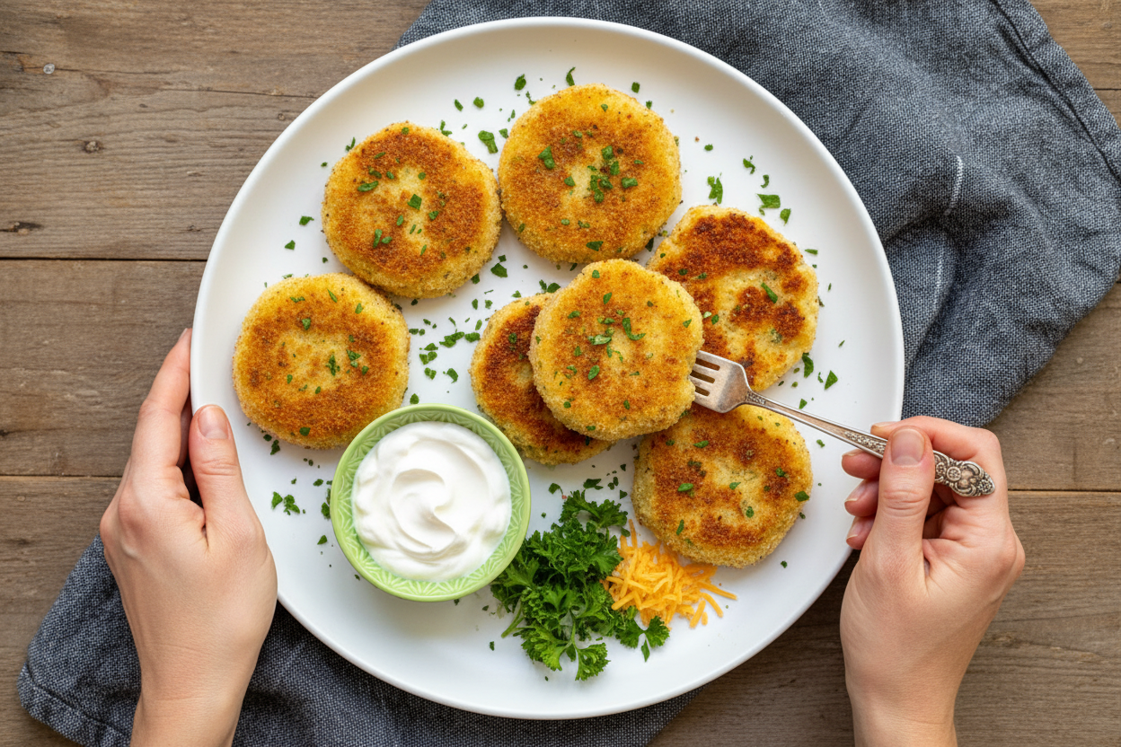 Leftover Mashed Potato Cakes - The Schmidty Wife