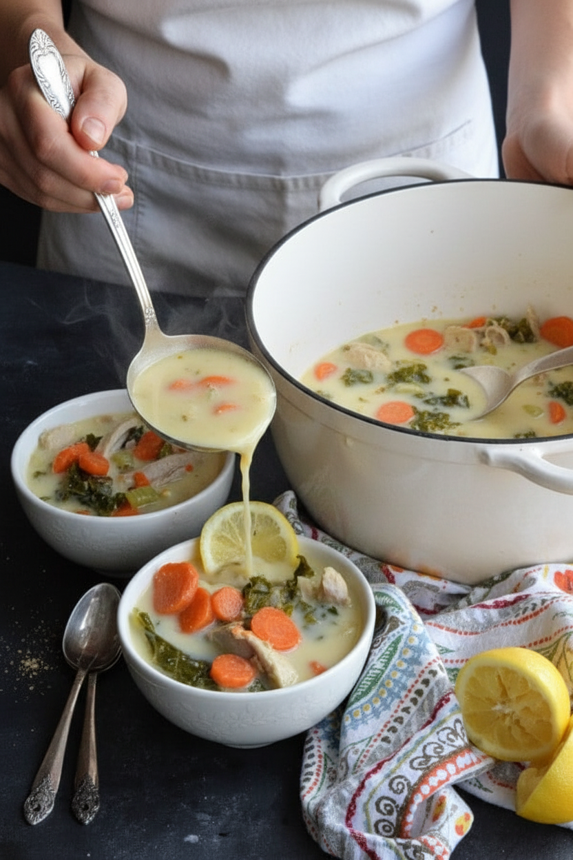 Lemon Chicken & Kale Soup  - The Schmidty Wife
