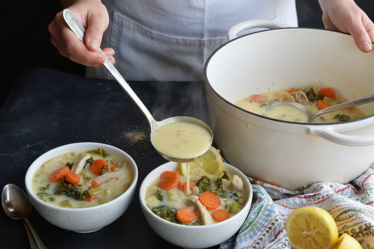 Lemon Chicken & Kale Soup  - The Schmidty Wife