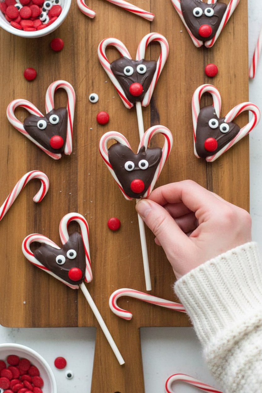 Reindeer Candy Cane Pops