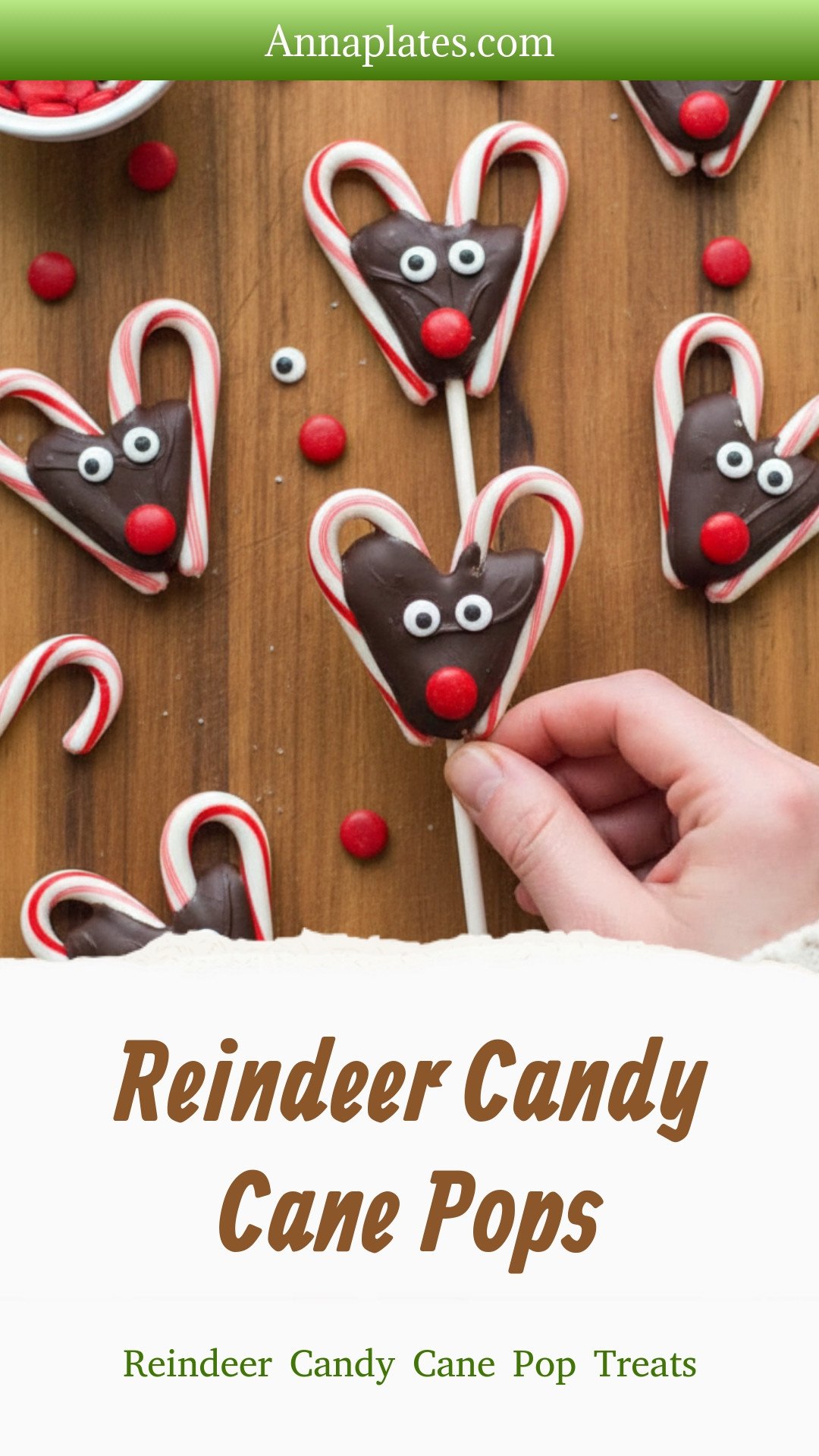 Reindeer Candy Cane Pops