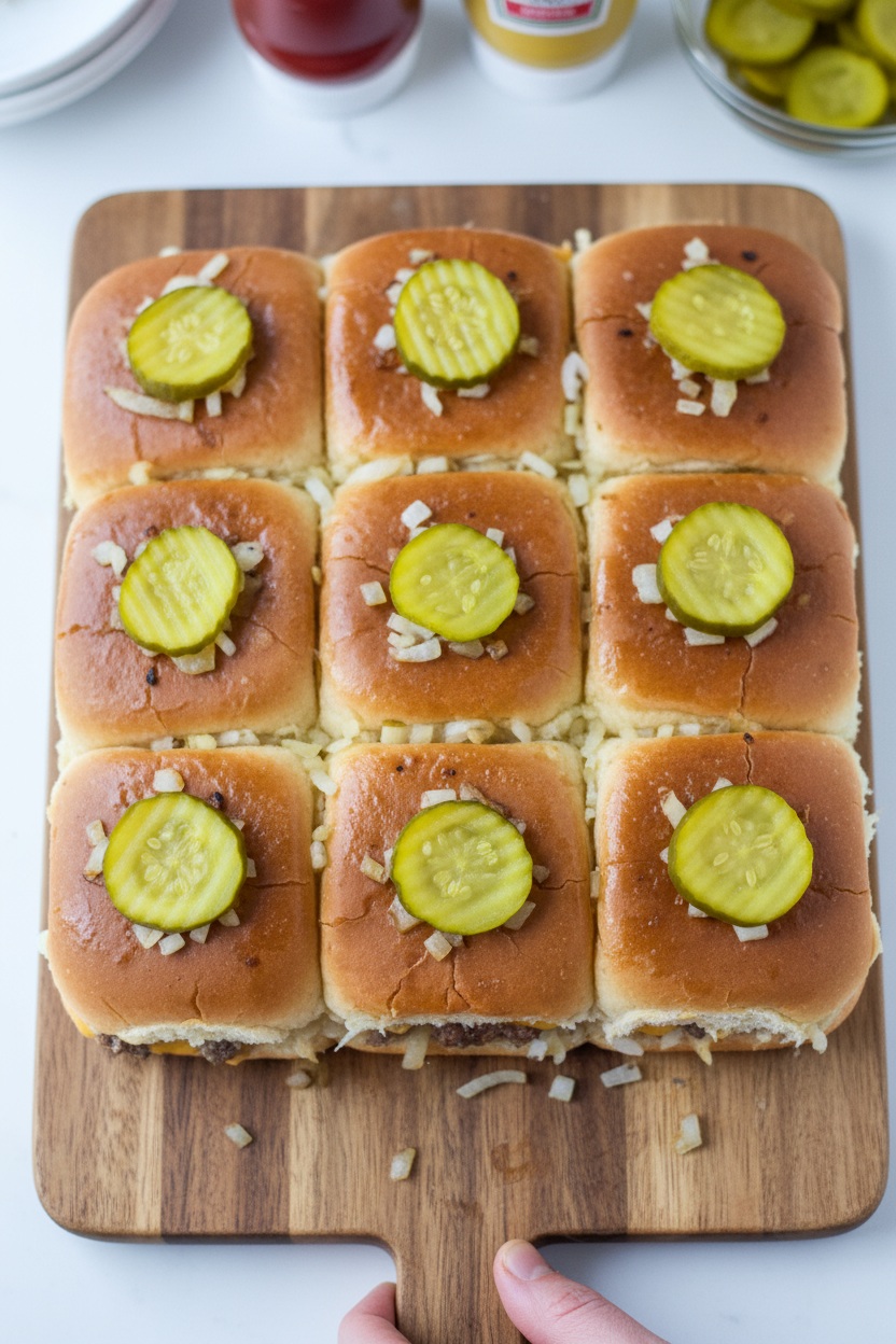 White Castle Cheeseburger Sliders 