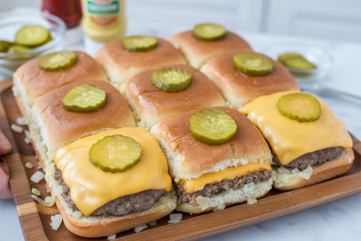 White Castle Cheeseburger Sliders 