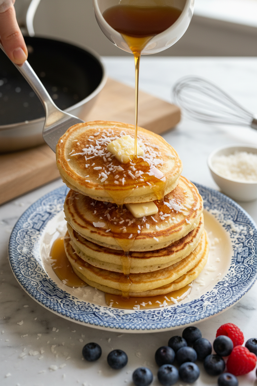 Coconut Cream Pancakes Recipe for Fluffy Breakfast