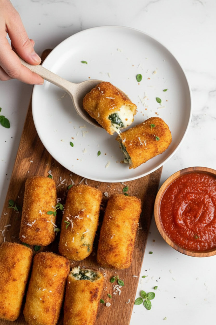 Crispy Fried Lasagna Rolls Recipe
