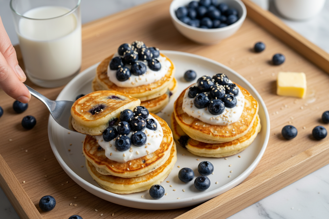 Easy Blueberry Pancakes Recipe for Breakfast