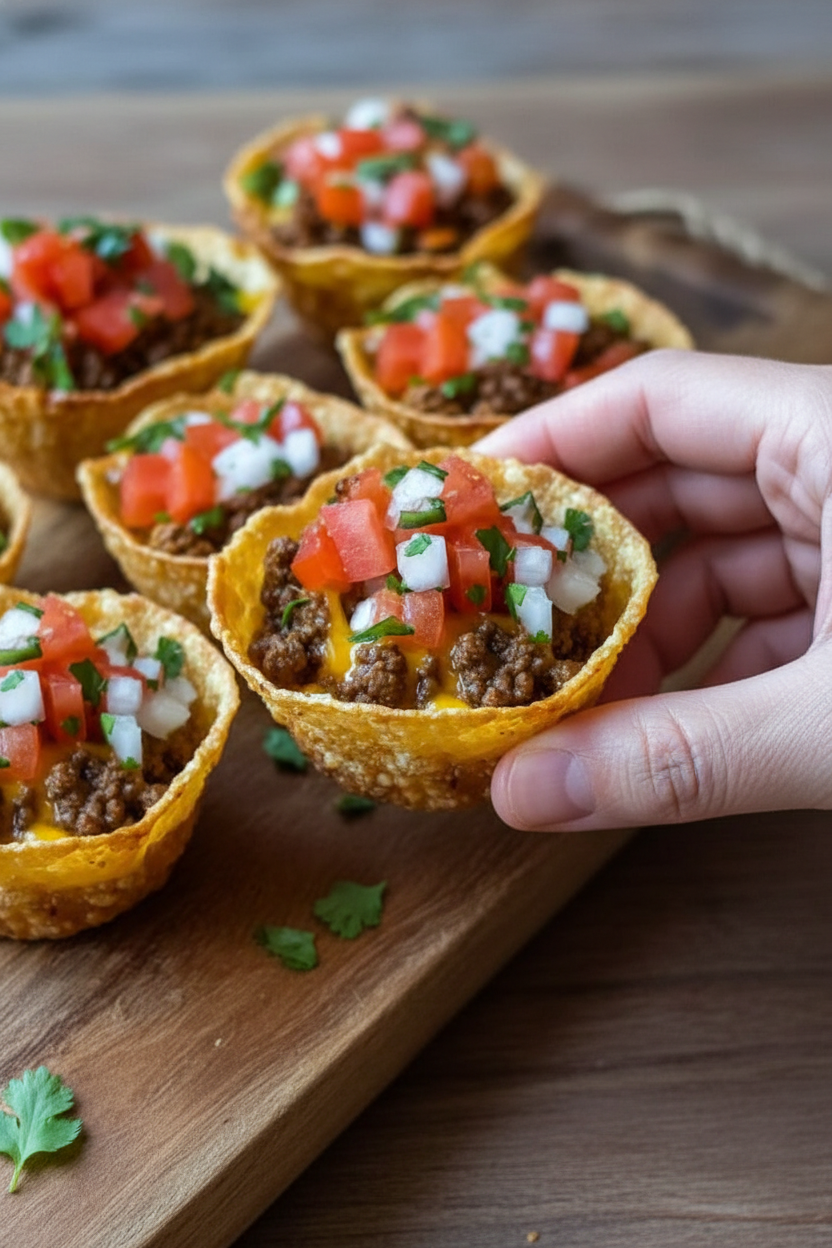 Easy Crunchy Taco Cups Recipe
