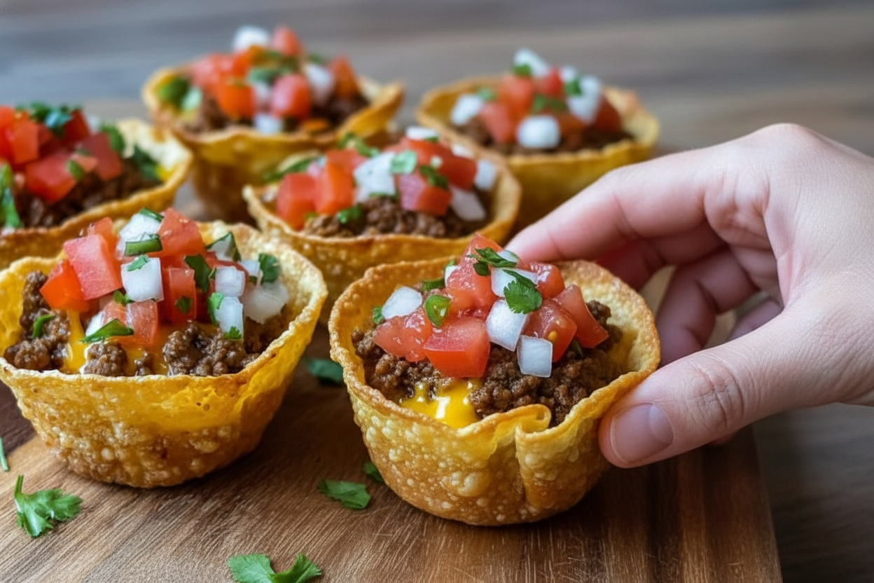Easy Crunchy Taco Cups Recipe