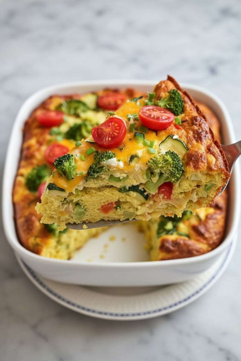 Easy Vegetable Breakfast Casserole Recipe