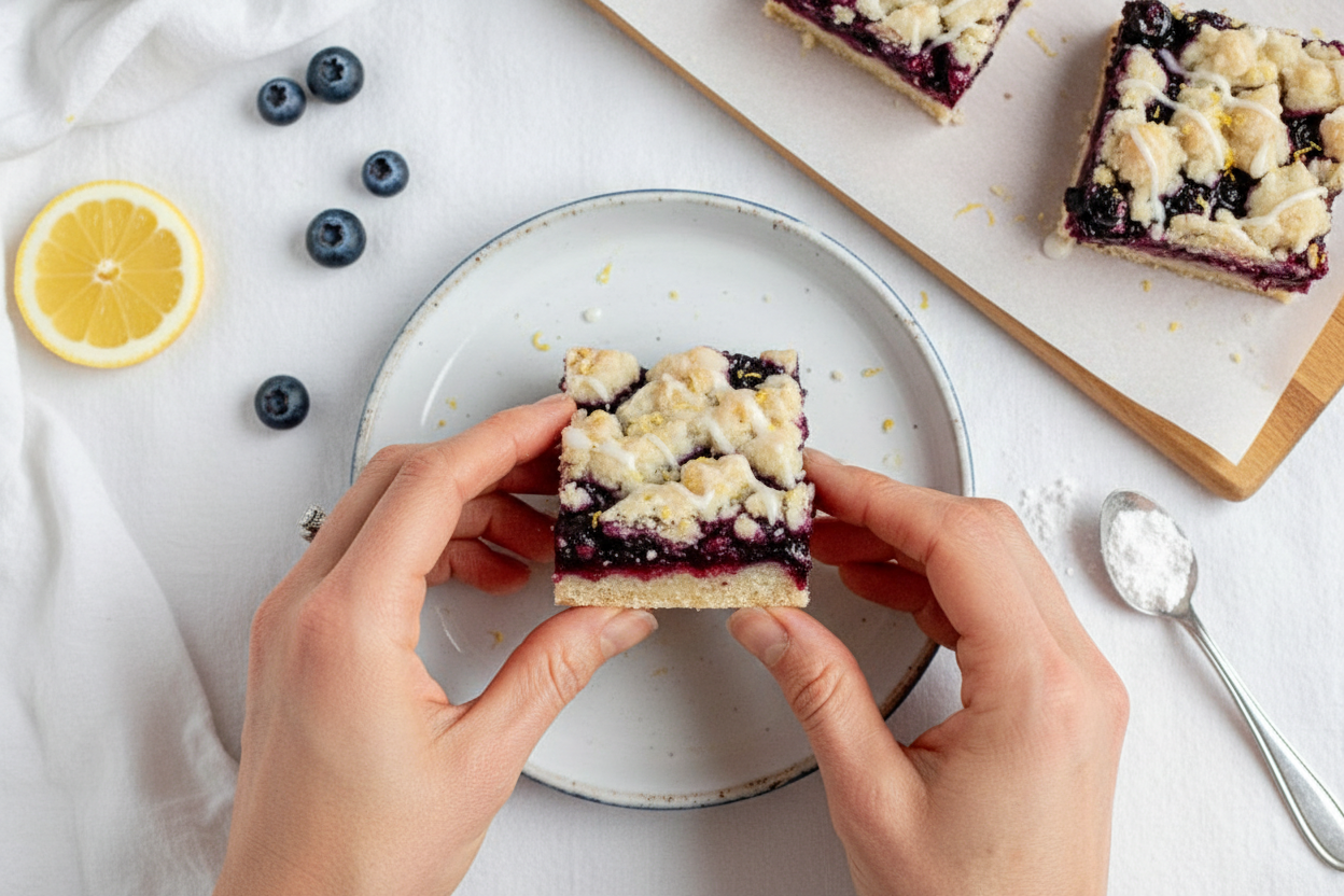 Gluten Free Lemon Blueberry Bars Dairy Free