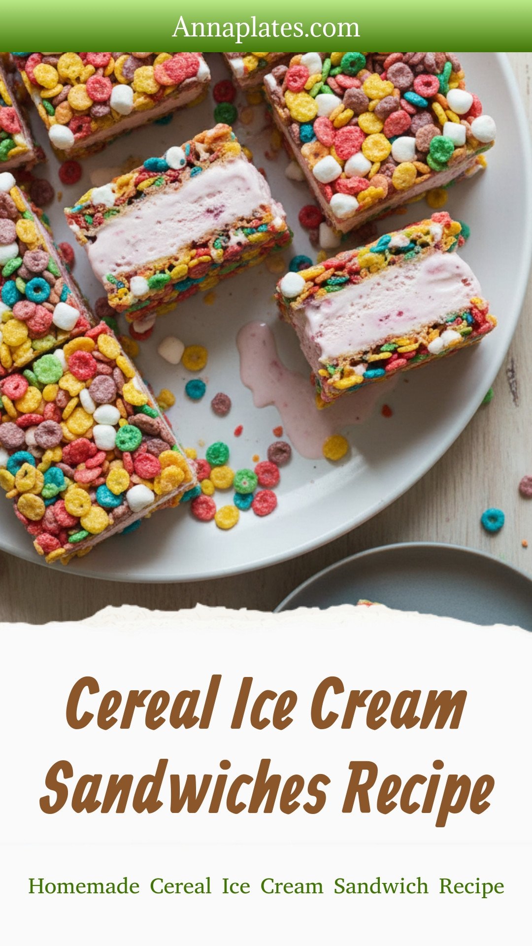 Homemade Cereal Ice Cream Sandwich Recipe