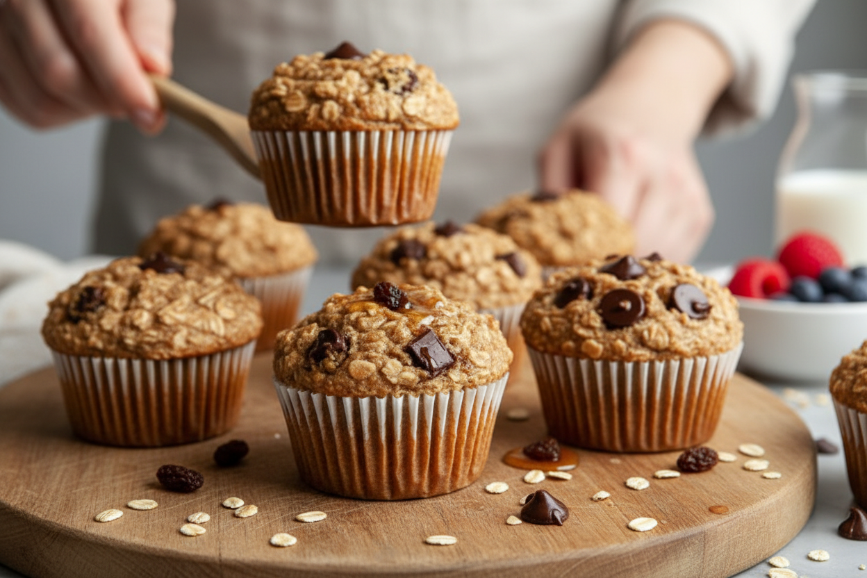 Portable Breakfast Oatmeal Cupcakes Recipe