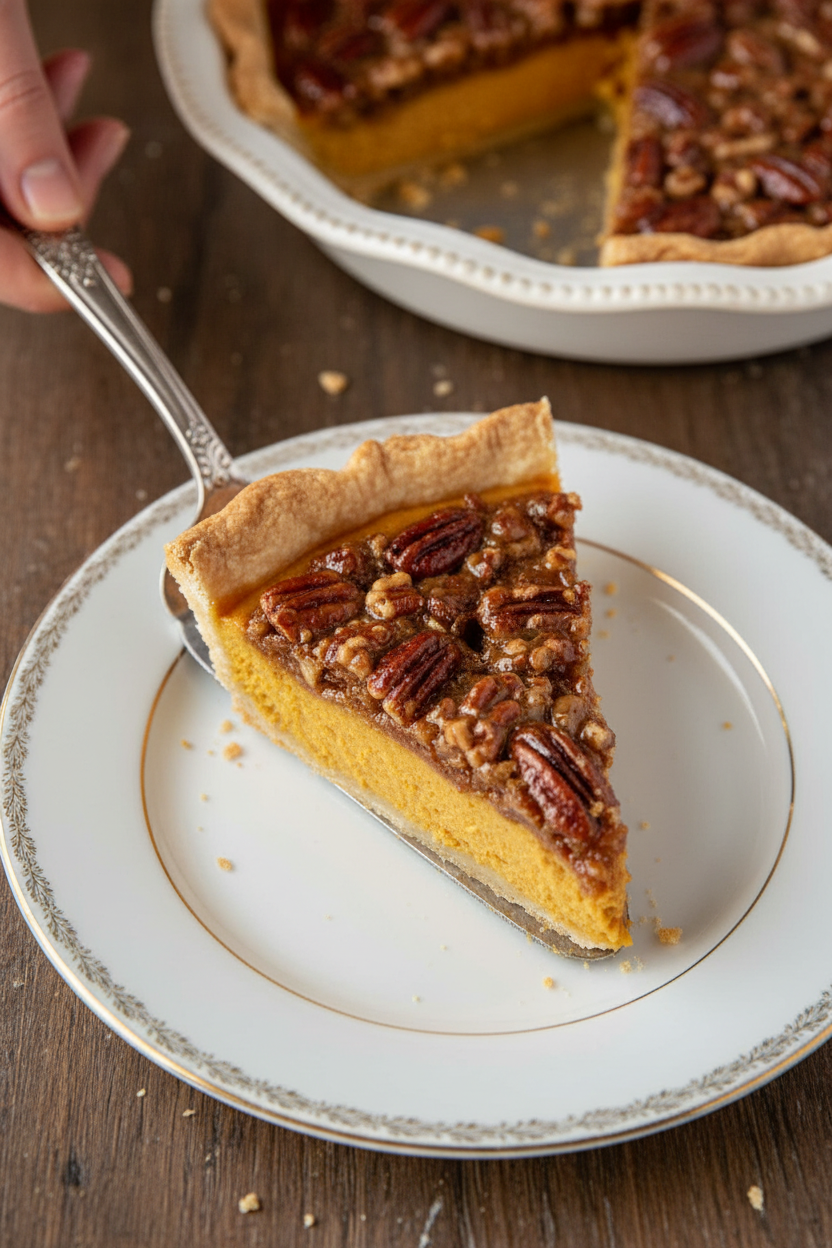 Pumpkin Pecan Pie Recipe for Thanksgiving