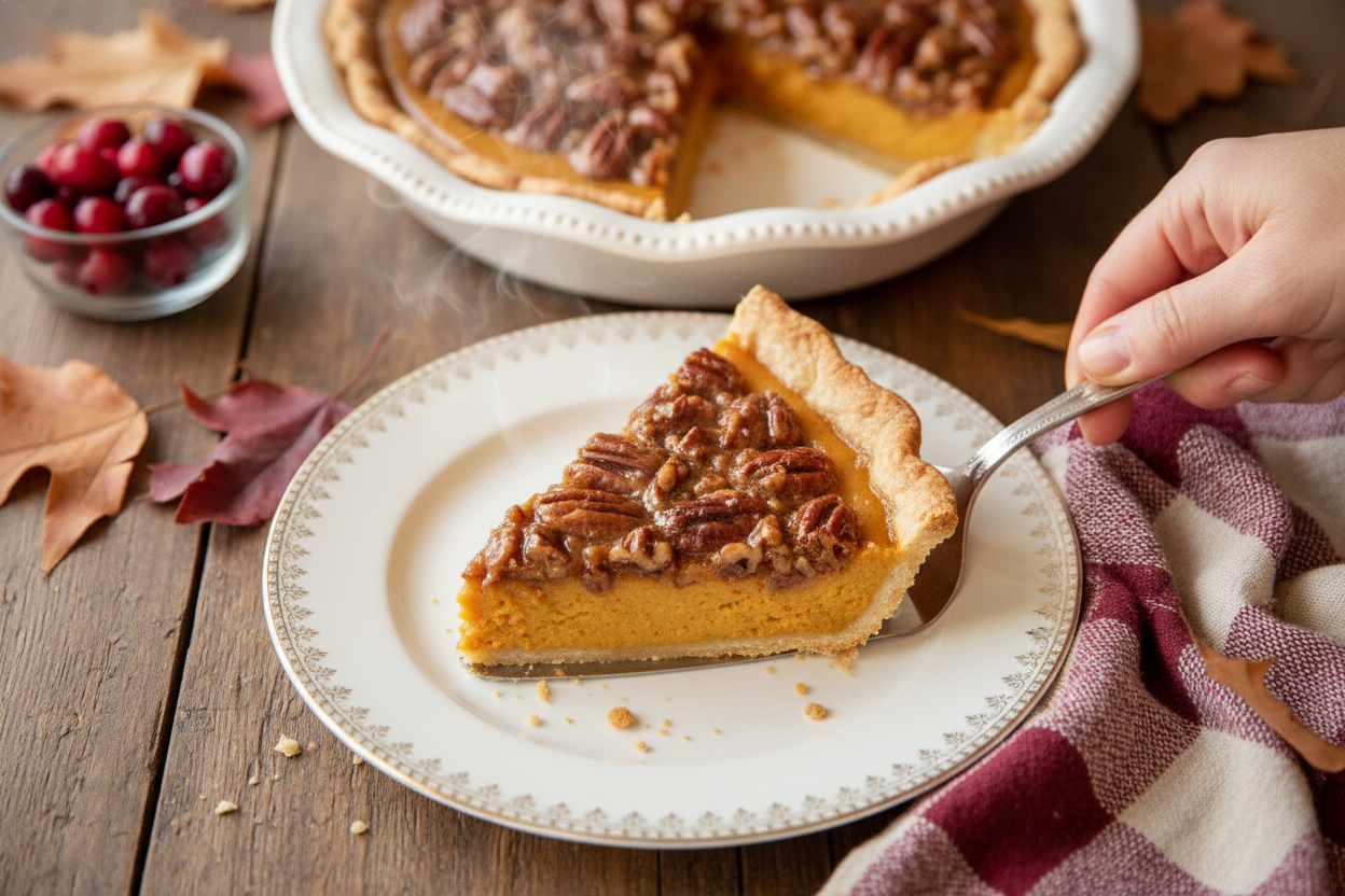 Pumpkin Pecan Pie Recipe for Thanksgiving