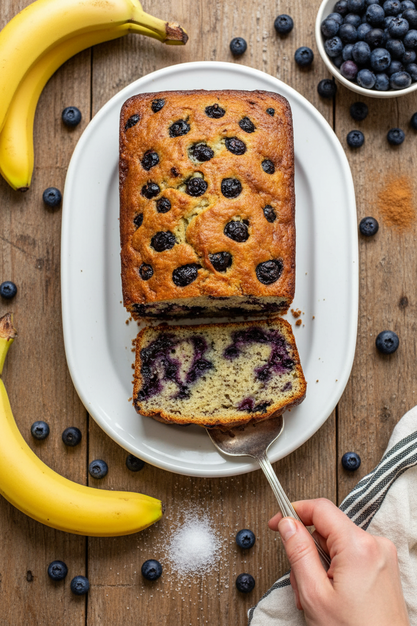 Blueberry Banana Bread Recipe Easy Homemade