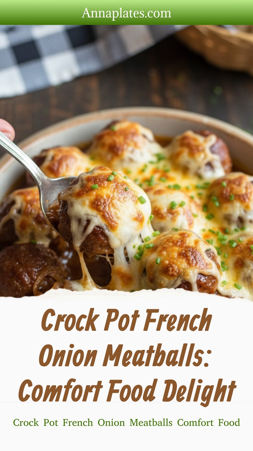 Crock Pot French Onion Meatballs Comfort Food