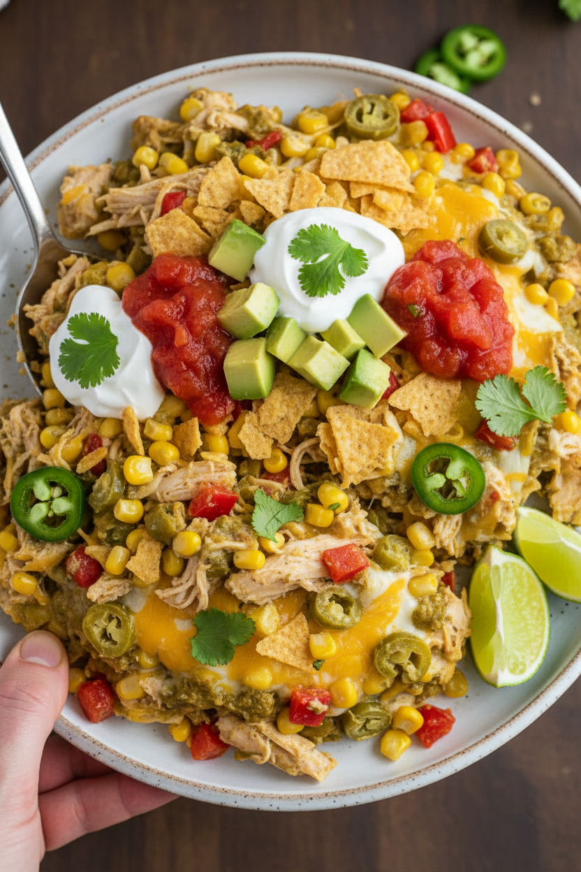 Easy Chicken Taco Casserole Recipe