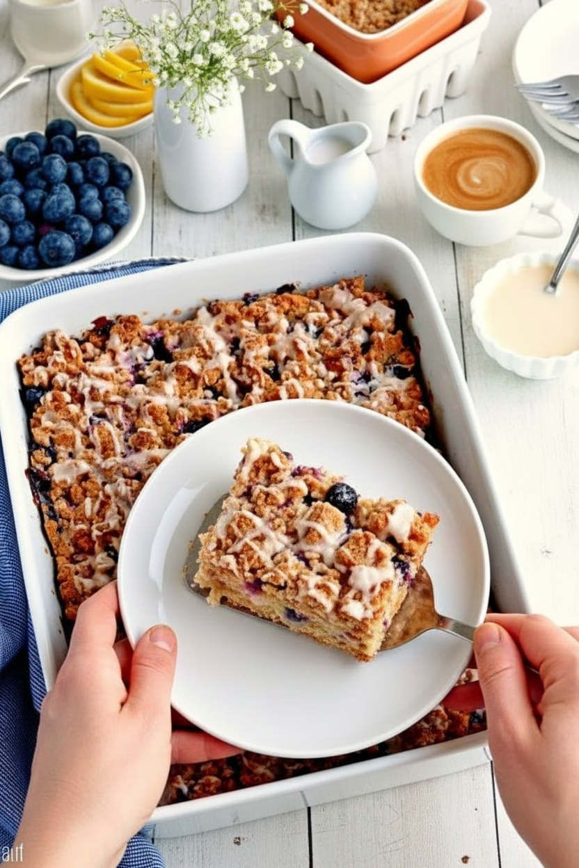 Gluten Free Blueberry Lemon Breakfast Casserole