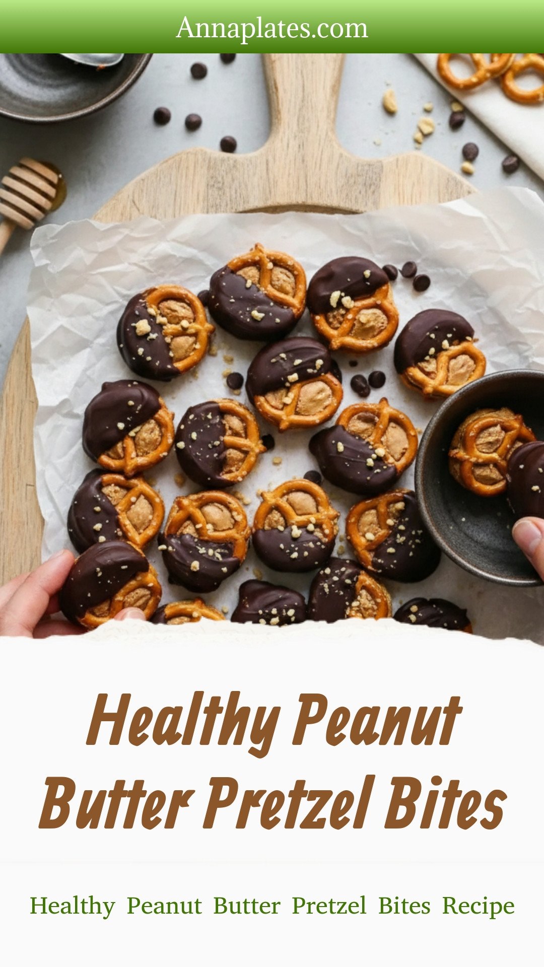 Healthy Peanut Butter Pretzel Bites Recipe