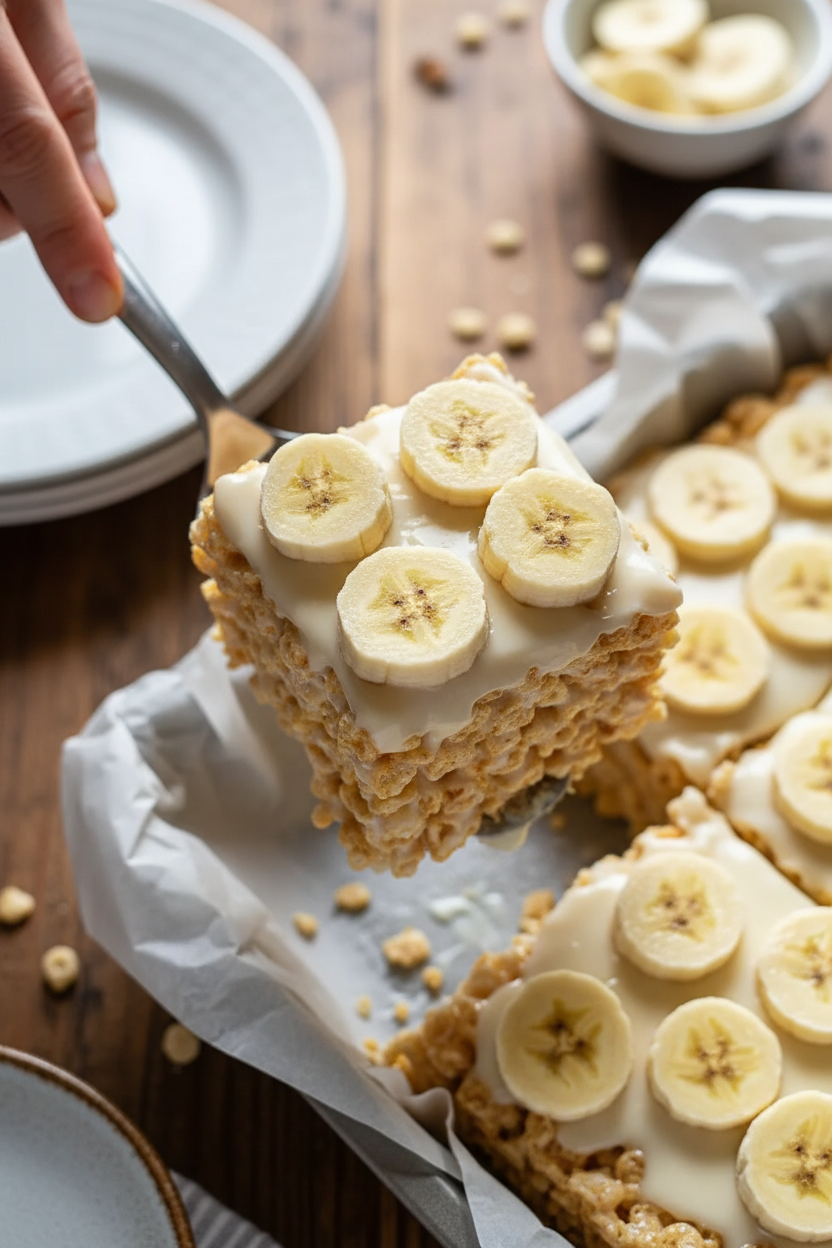 Indulgent Banana Pudding Rice Krispie Treats Recipe