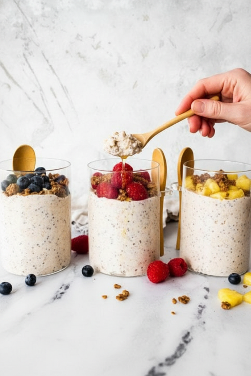 Kefir Overnight Oats Recipe for Gut Health