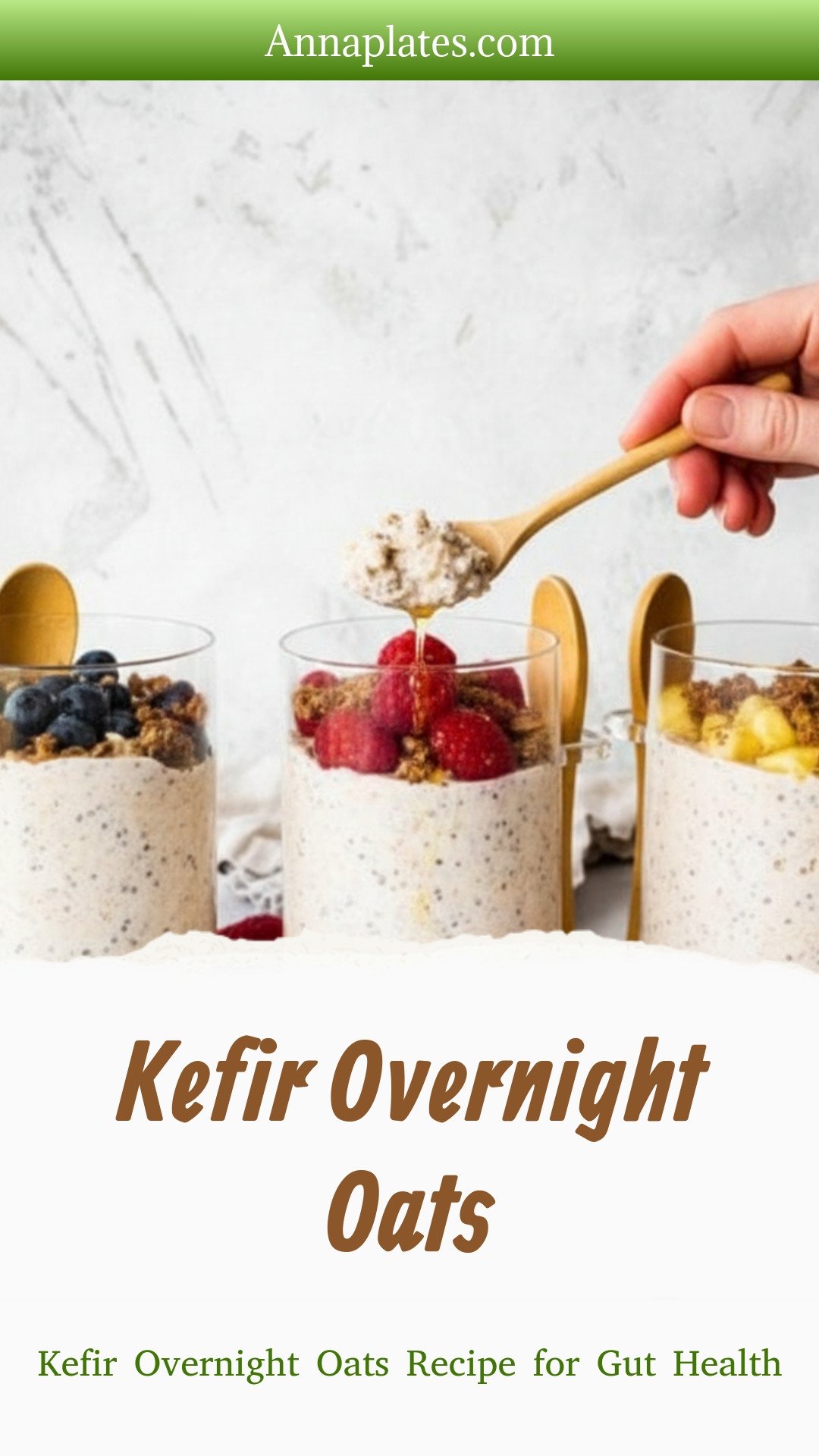 Kefir Overnight Oats Recipe for Gut Health