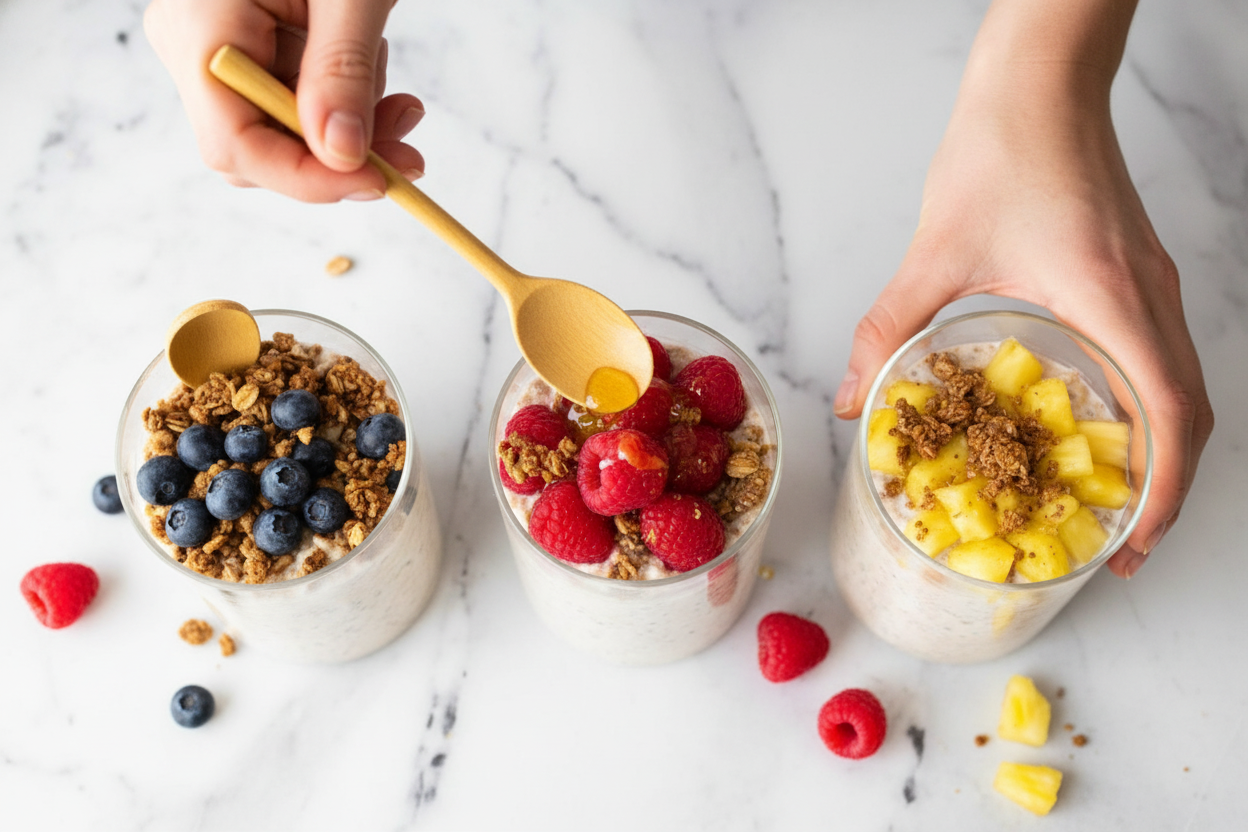 Kefir Overnight Oats Recipe for Gut Health