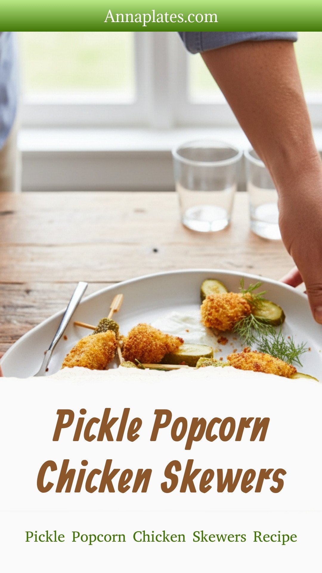 Pickle Popcorn Chicken Skewers Recipe