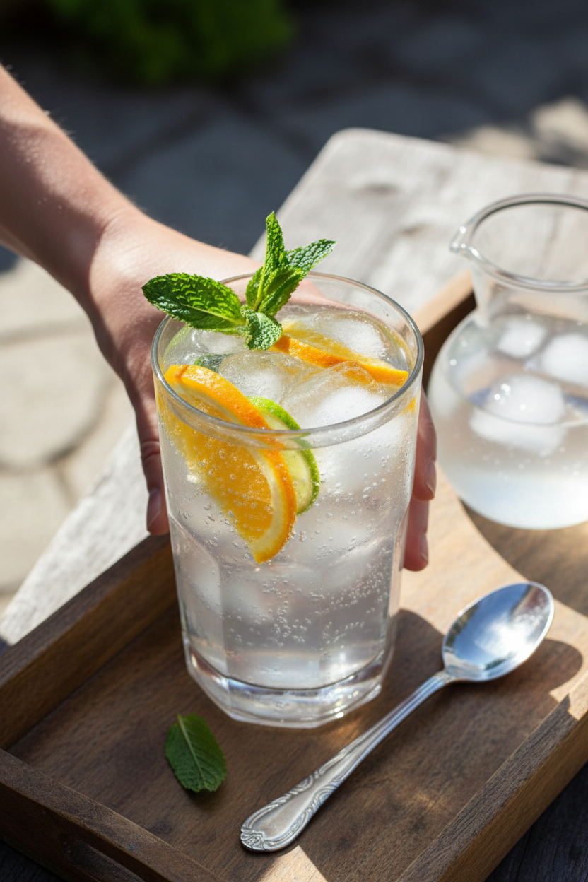 Probiotic Citrus Soda Mocktail Recipe