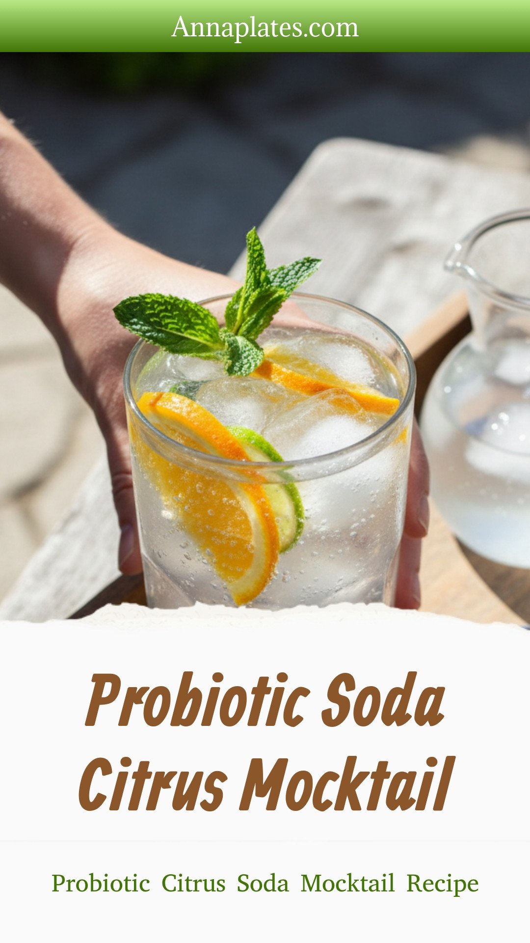 Probiotic Citrus Soda Mocktail Recipe