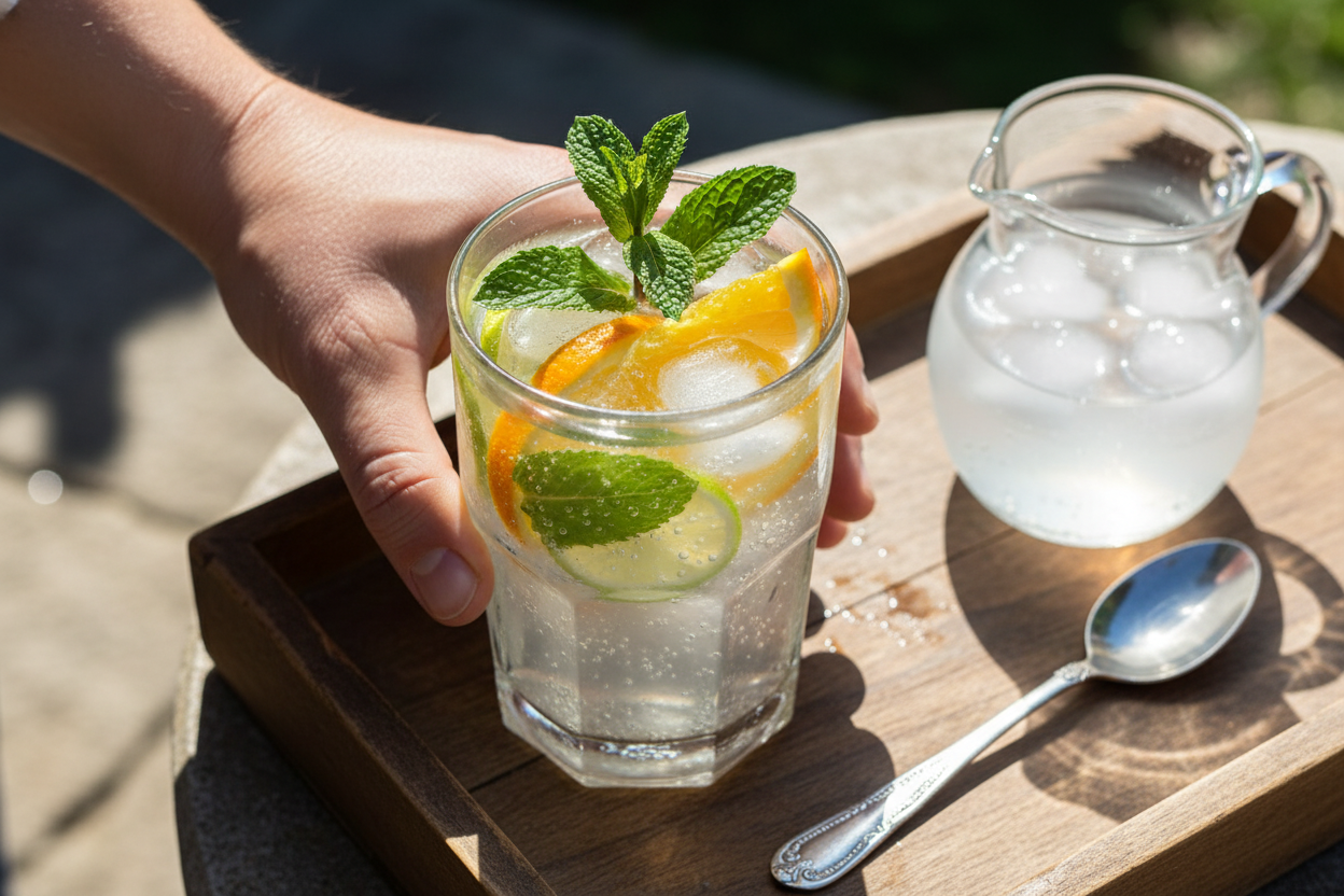 Probiotic Citrus Soda Mocktail Recipe