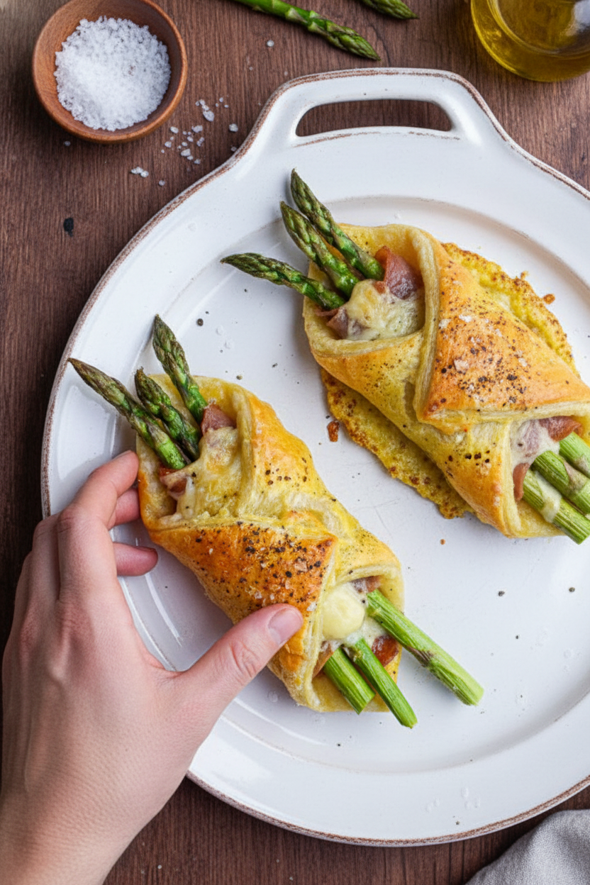 Prosciutto Asparagus Puff Pastry Bundles Recipe