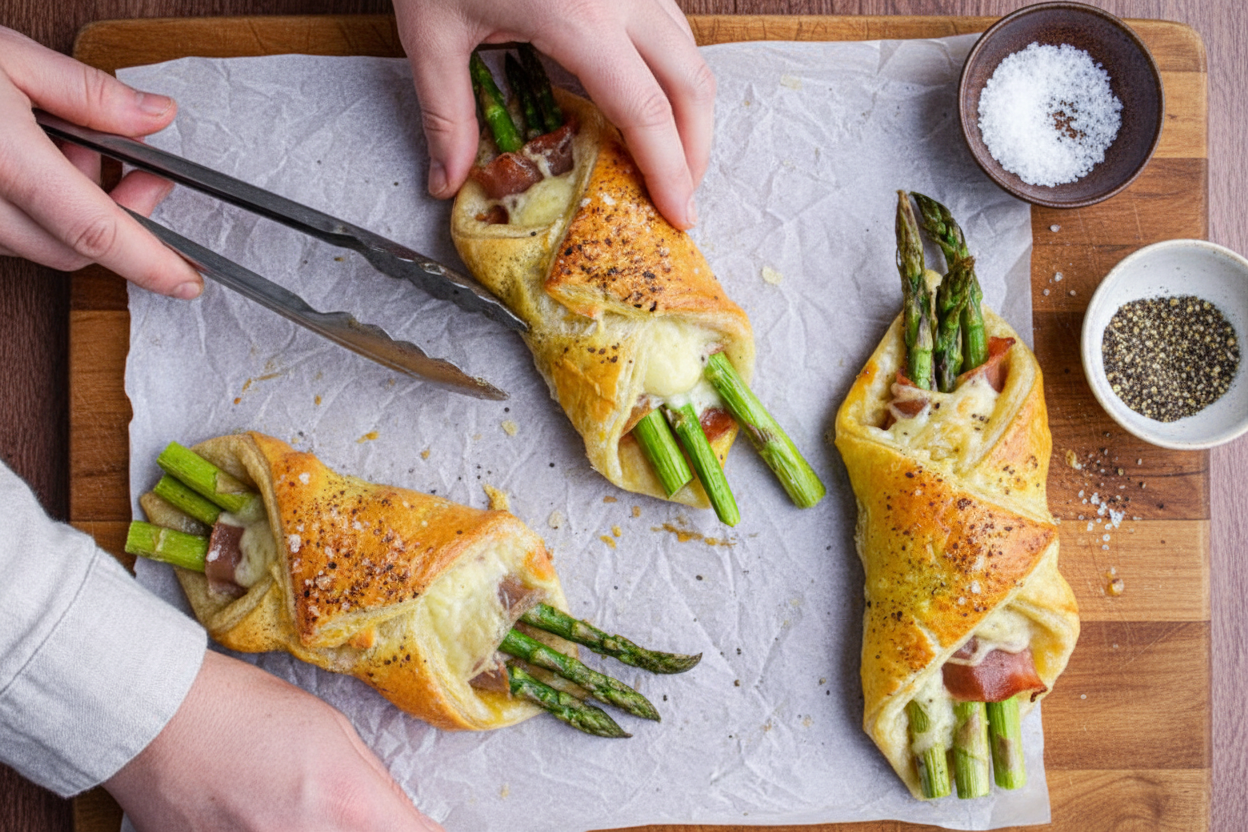 Prosciutto Asparagus Puff Pastry Bundles Recipe
