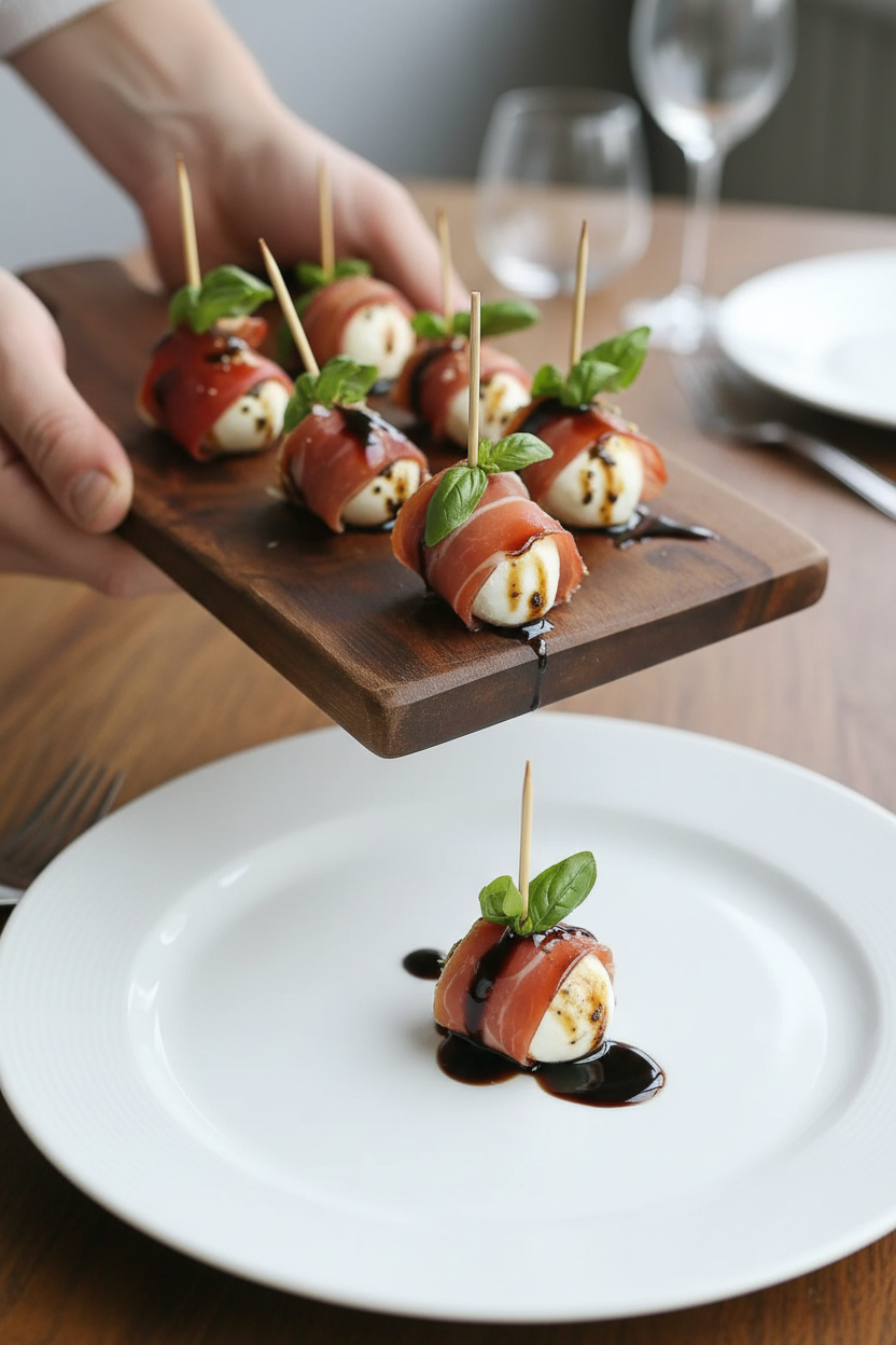 Prosciutto Wrapped Mozzarella Bites Recipe
