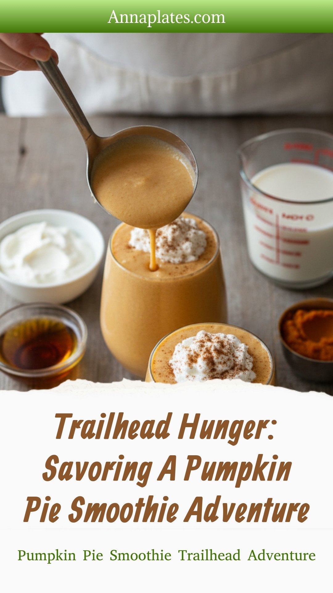 Pumpkin Pie Smoothie Trailhead Adventure