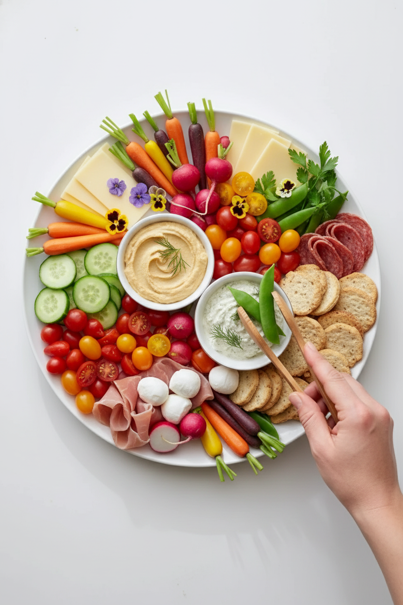 Spring Wreath Appetizer Platter Ideas