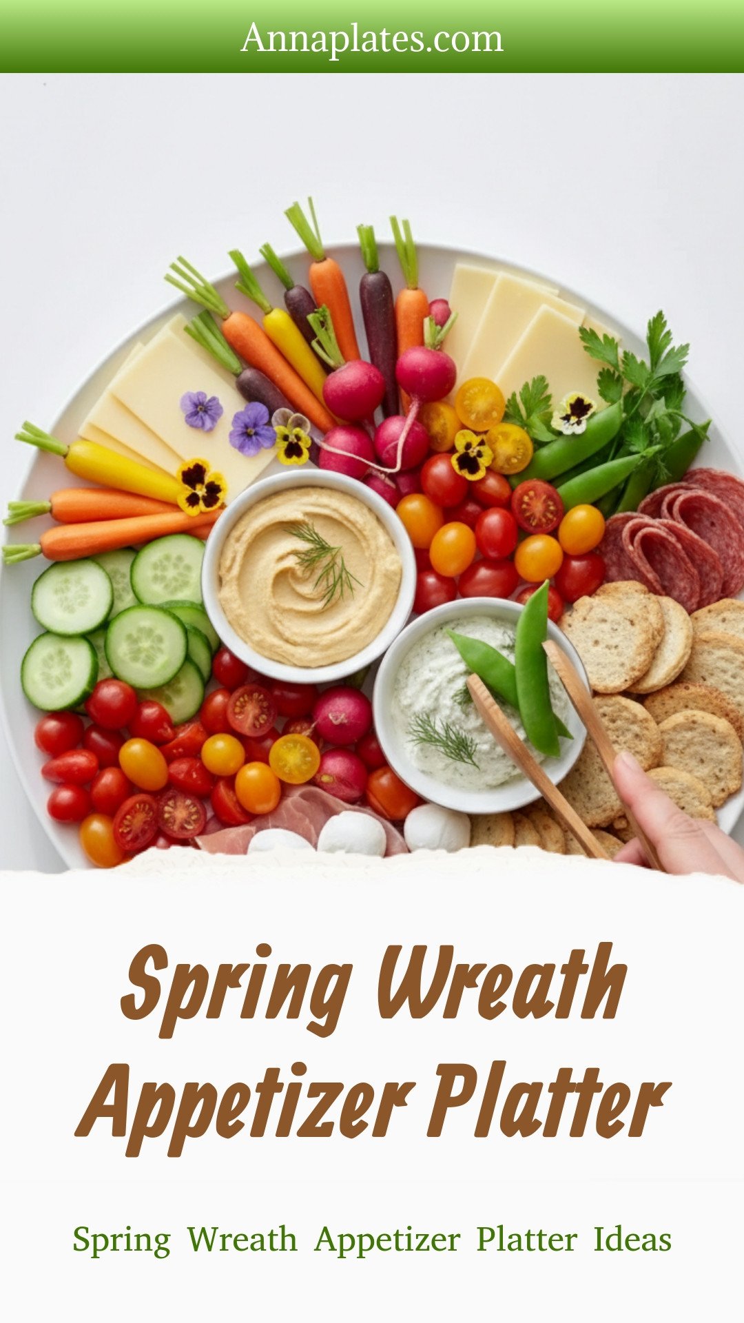 Spring Wreath Appetizer Platter Ideas